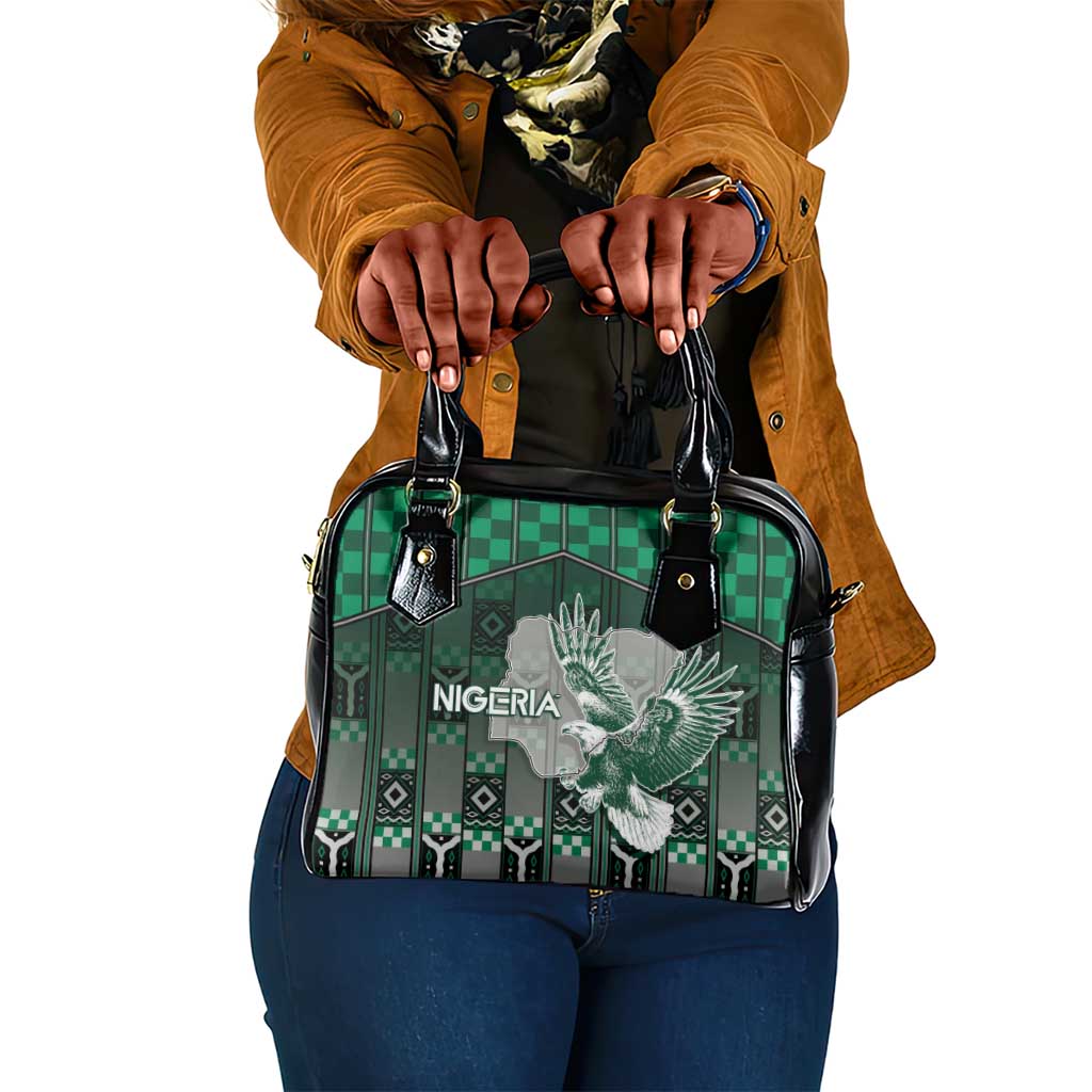 Nigeria Shoulder Handbag Eagle With Tribal Patterns