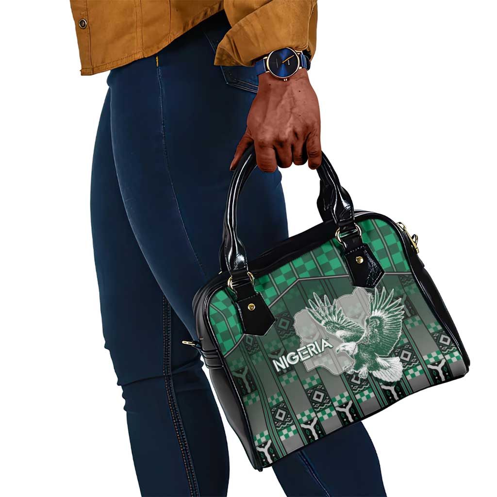 Nigeria Shoulder Handbag Eagle With Tribal Patterns