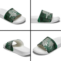 Nigeria Slide Sandals Eagle With Tribal Patterns