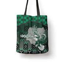 Nigeria Tote Bag Eagle With Tribal Patterns