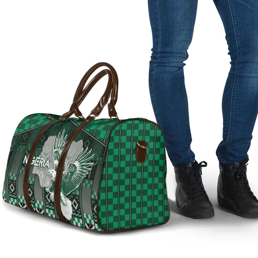Nigeria Travel Bag Eagle With Tribal Patterns