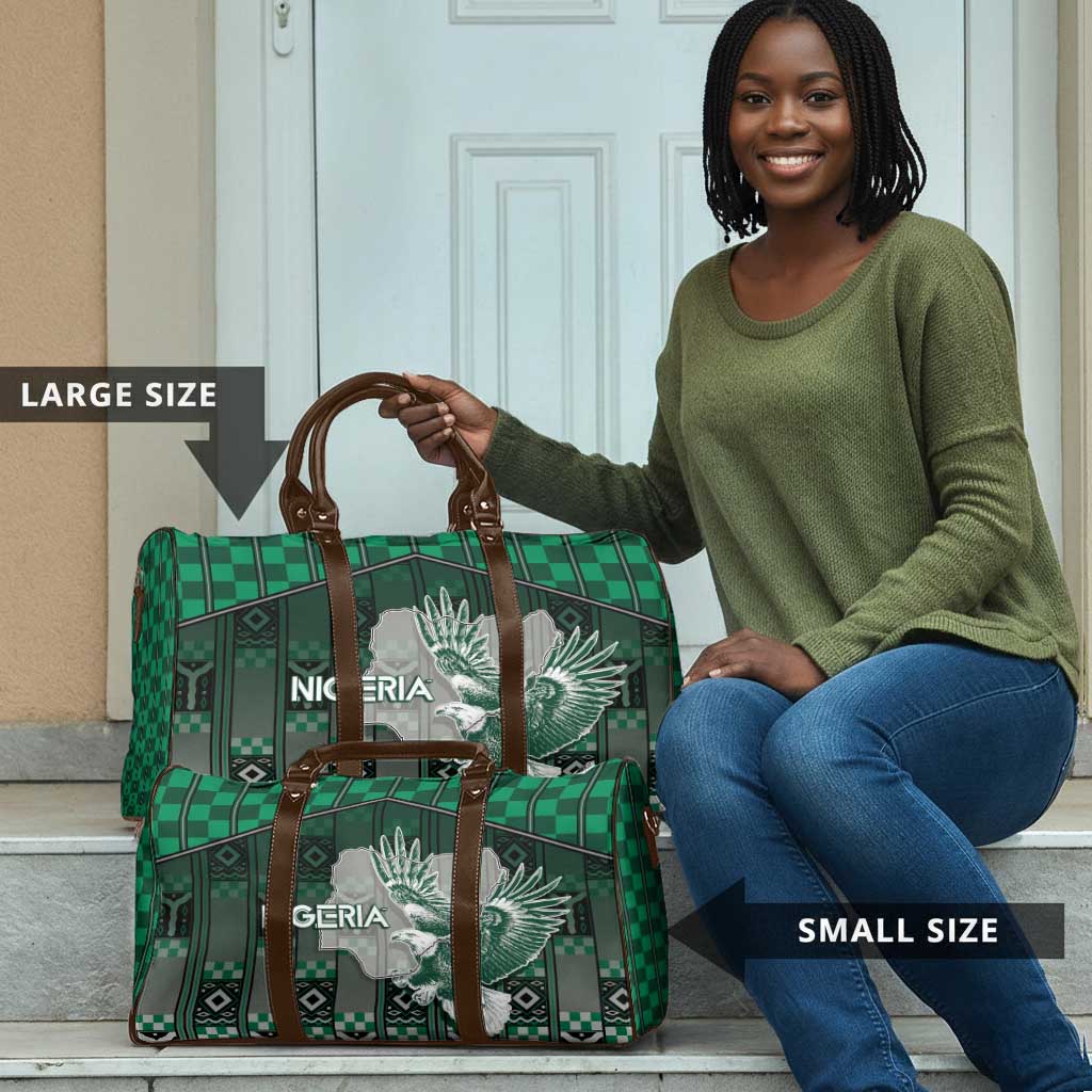 Nigeria Travel Bag Eagle With Tribal Patterns