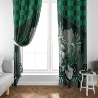 Nigeria Window Curtain Eagle With Tribal Patterns