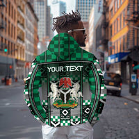 Personalized Nigeria Zip Hoodie Eagle With Tribal Patterns