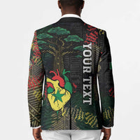 Personalized Senegal Blazer Heart Baobab Art Grunge Style