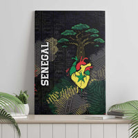 Senegal Canvas Wall Art Heart Baobab Art Grunge Style