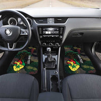 Personalized Senegal Car Mats Heart Baobab Art Grunge Style
