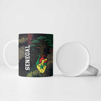 Personalized Senegal Ceramic Mug Heart Baobab Art Grunge Style