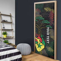 Personalized Senegal Door Cover Heart Baobab Art Grunge Style