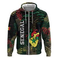 Personalized Senegal Hoodie Heart Baobab Art Grunge Style