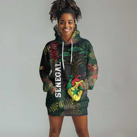 Personalized Senegal Hoodie Dress Heart Baobab Art Grunge Style