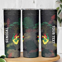 Personalized Senegal Skinny Tumbler Heart Baobab Art Grunge Style