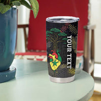 Personalized Senegal Tumbler Cup Heart Baobab Art Grunge Style