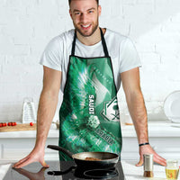 Saudi Arabia Football Apron Eagle With Desert Glitch Cyberpunk Art