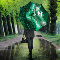 Saudi Arabia Football Umbrella Eagle With Desert Glitch Cyberpunk Art