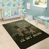 Military Fathers Day Area Rug My Dad Is My Hero