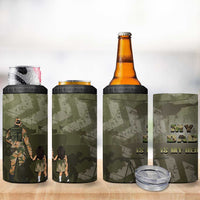 Military Fathers Day 4 in 1 Can Cooler Tumbler My Dad Is My Hero