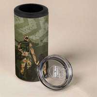 Military Fathers Day 4 in 1 Can Cooler Tumbler My Dad Is My Hero