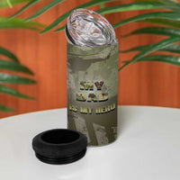 Military Fathers Day 4 in 1 Can Cooler Tumbler My Dad Is My Hero