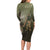 Military Fathers Day Family Matching Long Sleeve Bodycon Dress and Hawaiian Shirt My Dad Is My Hero
