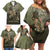 Military Fathers Day Family Matching Off Shoulder Short Dress and Hawaiian Shirt My Dad Is My Hero