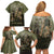 Military Fathers Day Family Matching Off Shoulder Short Dress and Hawaiian Shirt My Dad Is My Hero