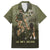 Military Fathers Day Family Matching Short Sleeve Bodycon Dress and Hawaiian Shirt My Dad Is My Hero