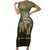 Military Fathers Day Family Matching Short Sleeve Bodycon Dress and Hawaiian Shirt My Dad Is My Hero