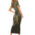 Military Fathers Day Family Matching Short Sleeve Bodycon Dress and Hawaiian Shirt My Dad Is My Hero