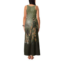 Military Fathers Day Family Matching Tank Maxi Dress and Hawaiian Shirt My Dad Is My Hero