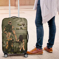 Military Fathers Day Luggage Cover My Dad Is My Hero