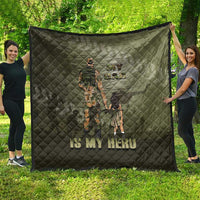 Military Fathers Day Quilt My Dad Is My Hero