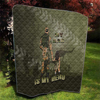 Military Fathers Day Quilt My Dad Is My Hero