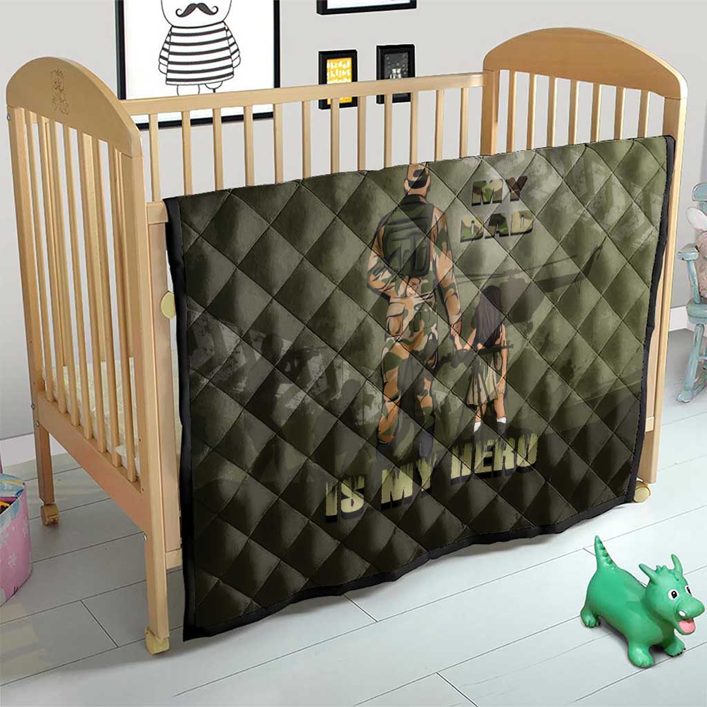 Military Fathers Day Quilt My Dad Is My Hero