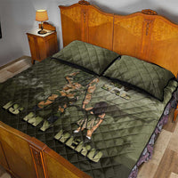 Military Fathers Day Quilt Bed Set My Dad Is My Hero