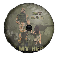 Military Fathers Day Spare Tire Cover My Dad Is My Hero
