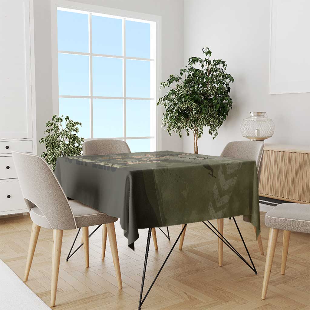 Military Fathers Day Tablecloth My Dad Is My Hero