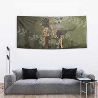 Military Fathers Day Tapestry My Dad Is My Hero