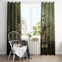 Military Fathers Day Window Curtain My Dad Is My Hero