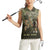 Military Fathers Day Women Sleeveless Polo Shirt My Dad Is My Hero