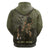Military Fathers Day Zip Hoodie My Dad Is My Hero