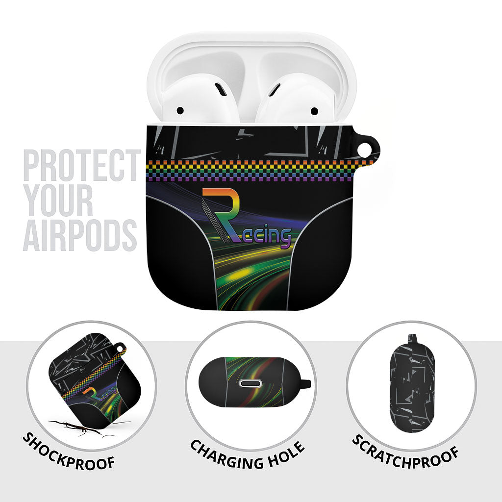 Racing Pride AirPods Case Racing Rainbow Cyberpunk Style