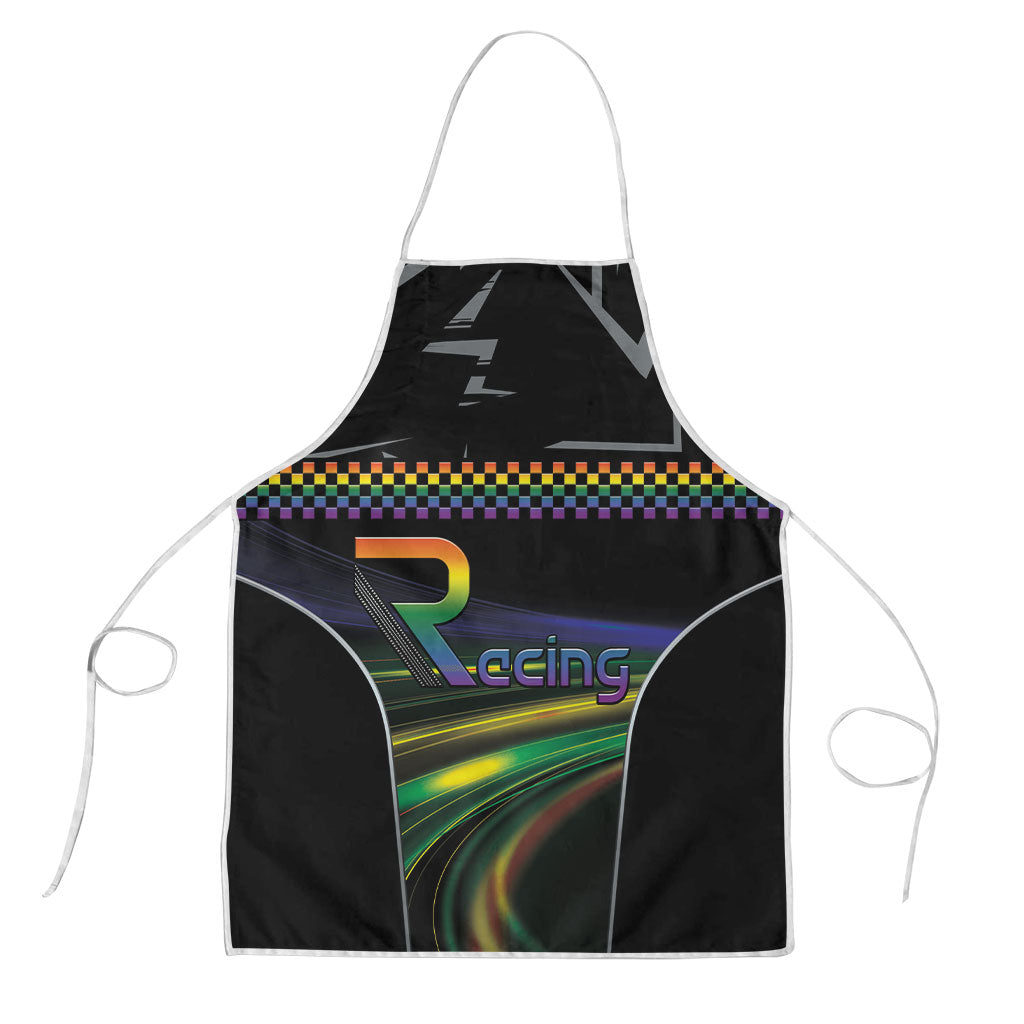 Racing Pride Apron Racing Rainbow Cyberpunk Style