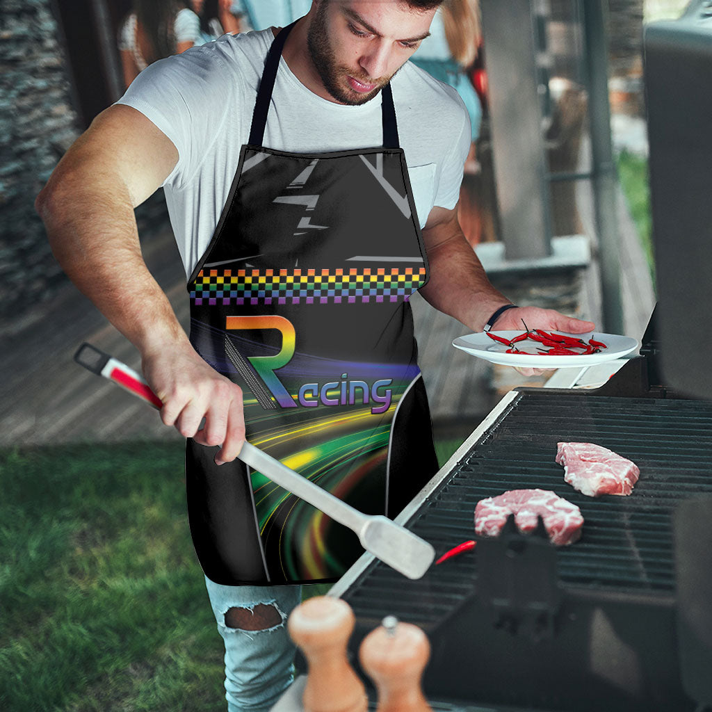 Racing Pride Apron Racing Rainbow Cyberpunk Style