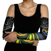 Custom Racing Pride Arm Sleeves Racing Rainbow Cyberpunk Style