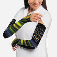 Custom Racing Pride Arm Sleeves Racing Rainbow Cyberpunk Style