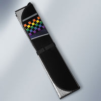 Racing Pride Auto Sun Shade Racing Rainbow Cyberpunk Style
