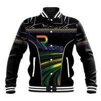 Custom Racing Pride Baseball Jacket Racing Rainbow Cyberpunk Style