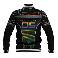 Custom Racing Pride Baseball Jacket Racing Rainbow Cyberpunk Style