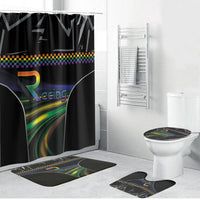 Racing Pride Bathroom Set Racing Rainbow Cyberpunk Style